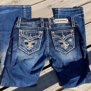 Rock Revival Women's Jeans, Easy Boot Cut, Size 28 Waist, Standard Length